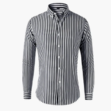 Men's Casual Shirt – Striped & Long Sleeve