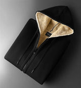 Plus-Size Cozy Lambskin Hooded Jacket for Winter - Warm & Stylish Outerwear