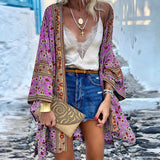 Trendy Boho women's cardigan with pattern - Elara