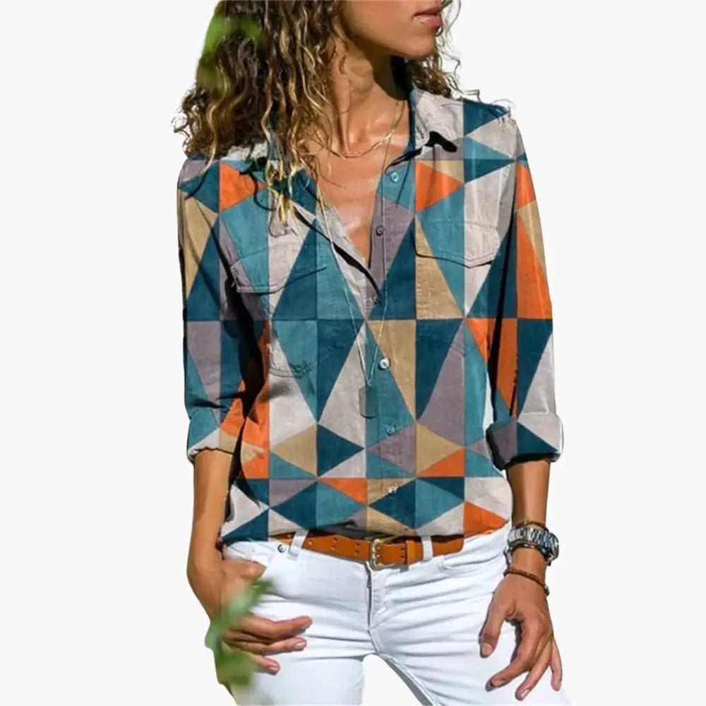 Women's Blouse – Floral Print, Flowing Fit & Summer Style