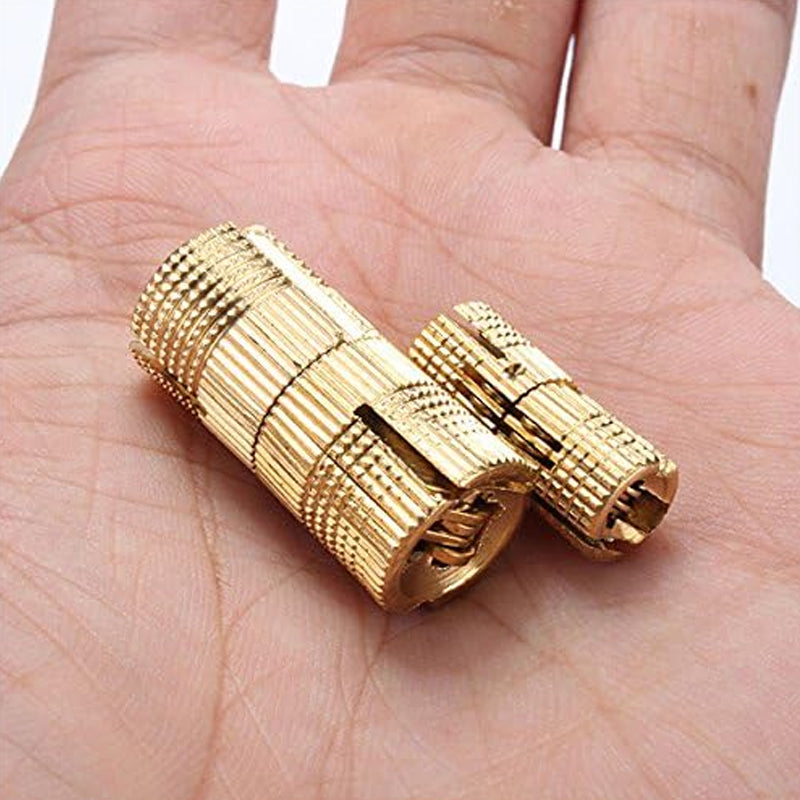 Concealed Brass Hinges – Invisible 180° Design, Set of 4 & Rust-Resistant