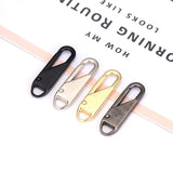 Universal Metal Zipper Pull Repair Kit – 10-Pack, Zinc Alloy & 4 Colors