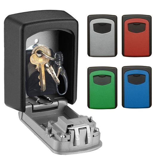 4-Digit Key Lock Box – Weatherproof Aluminium, Wall-Mounted & 5-Key Capacity