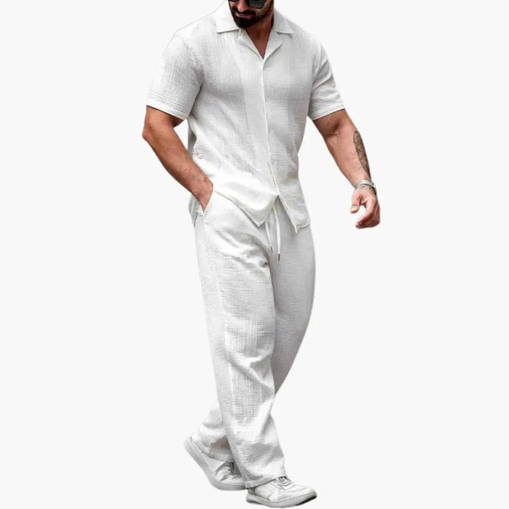 Two-Piece Set – Men's, Short Sleeve Shirt & Pants