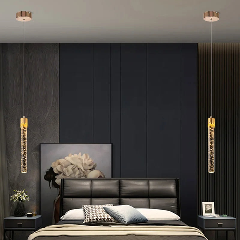 Lustreau – Cylindrical Glass Pendant Lamp