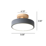 Round LED Ceiling Light – 3 Light Colors, Semi-Flush Mount & 3 Sizes