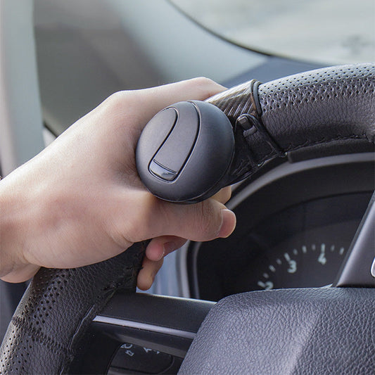 360° Steering Wheel Knob – Universal Fit, Non-Slip Silicone & ABS Grip