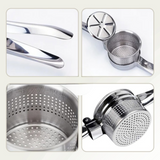 Stainless Steel Potato Masher – 304 Food-Grade, Ergonomic Grip & Dishwasher-Safe