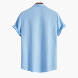 Men's Stand Collar Shirt – Slim Fit & Long Sleeve