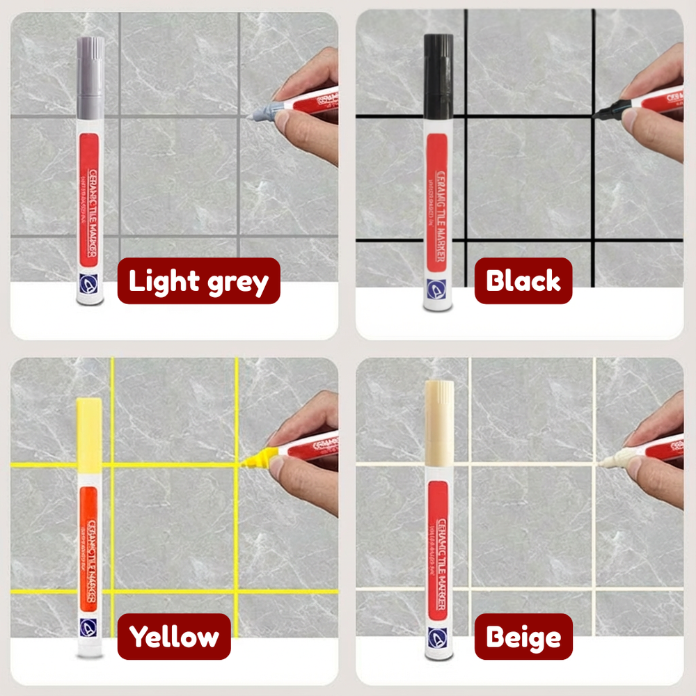 Waterproof Grout Pen – Anti-Mold, Tile Restore & 9 Colors