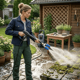 High-Pressure Dual Nozzle – Stainless Steel, 0.25" Quick-Connect & Rotating Turbo