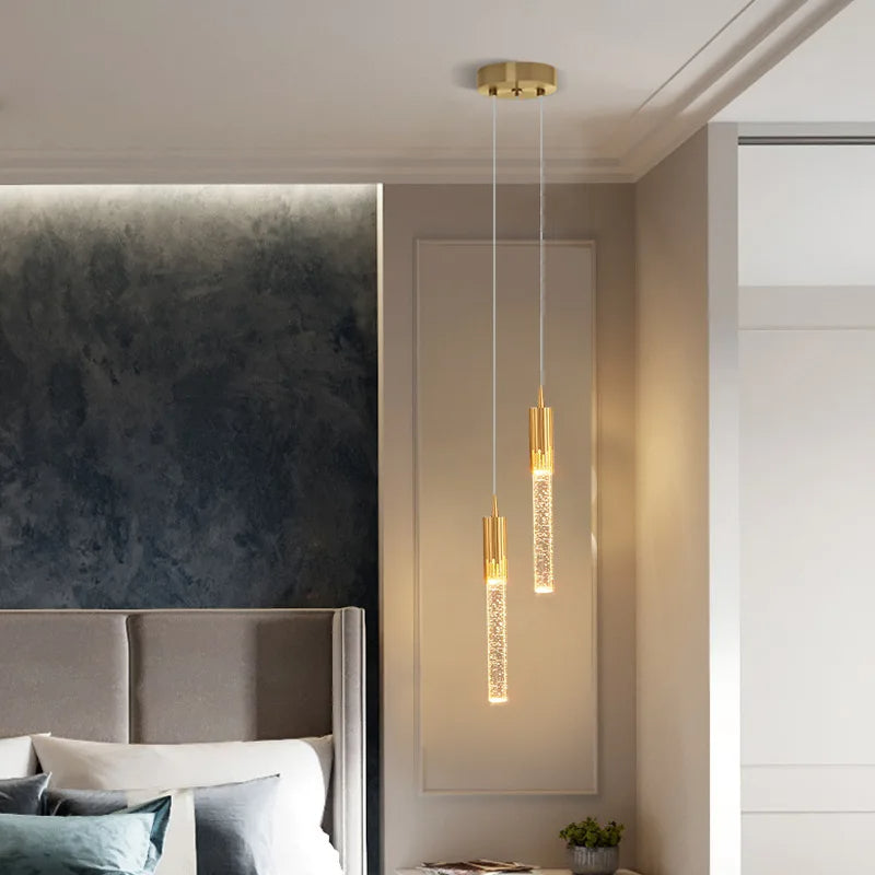 Lustreau – Cylindrical Glass Pendant Lamp