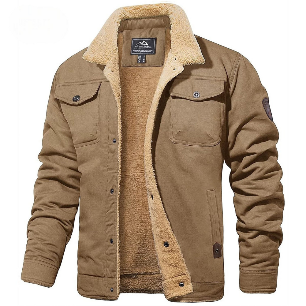 Enhanced Product Title: "Evander Premium Fleece Cargo Jacket for Men | Stylish & Comfortable Outdoor Wear" 

This optimized title includes relevant keywords while clearly describing the product, making it more appealing for Google Shopping searches.