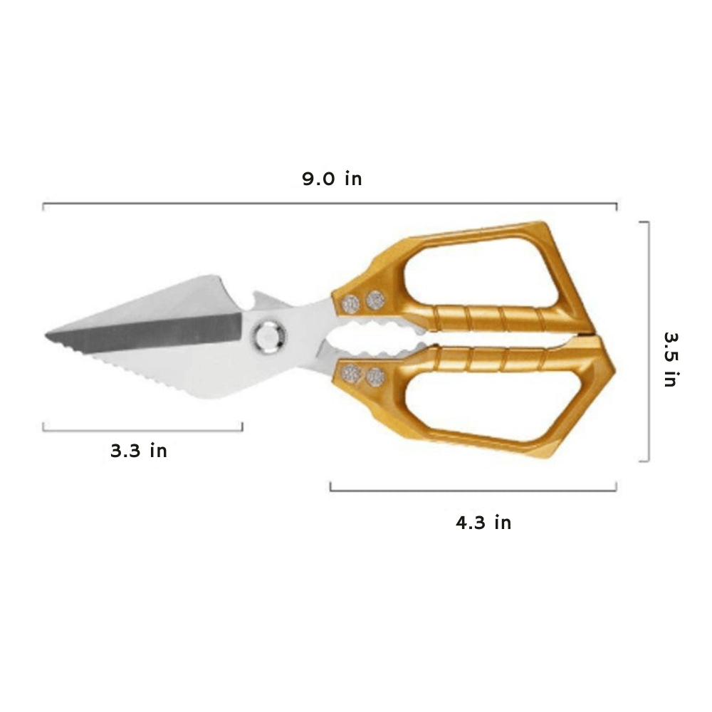 Multifunctional Kitchen Shears – Stainless Steel, Bone & Meat Cutting & Dishwasher Safe