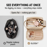 Flat Makeup Organizer - Holds 25+ Products, Compact & Stylish Design for Easy Access
