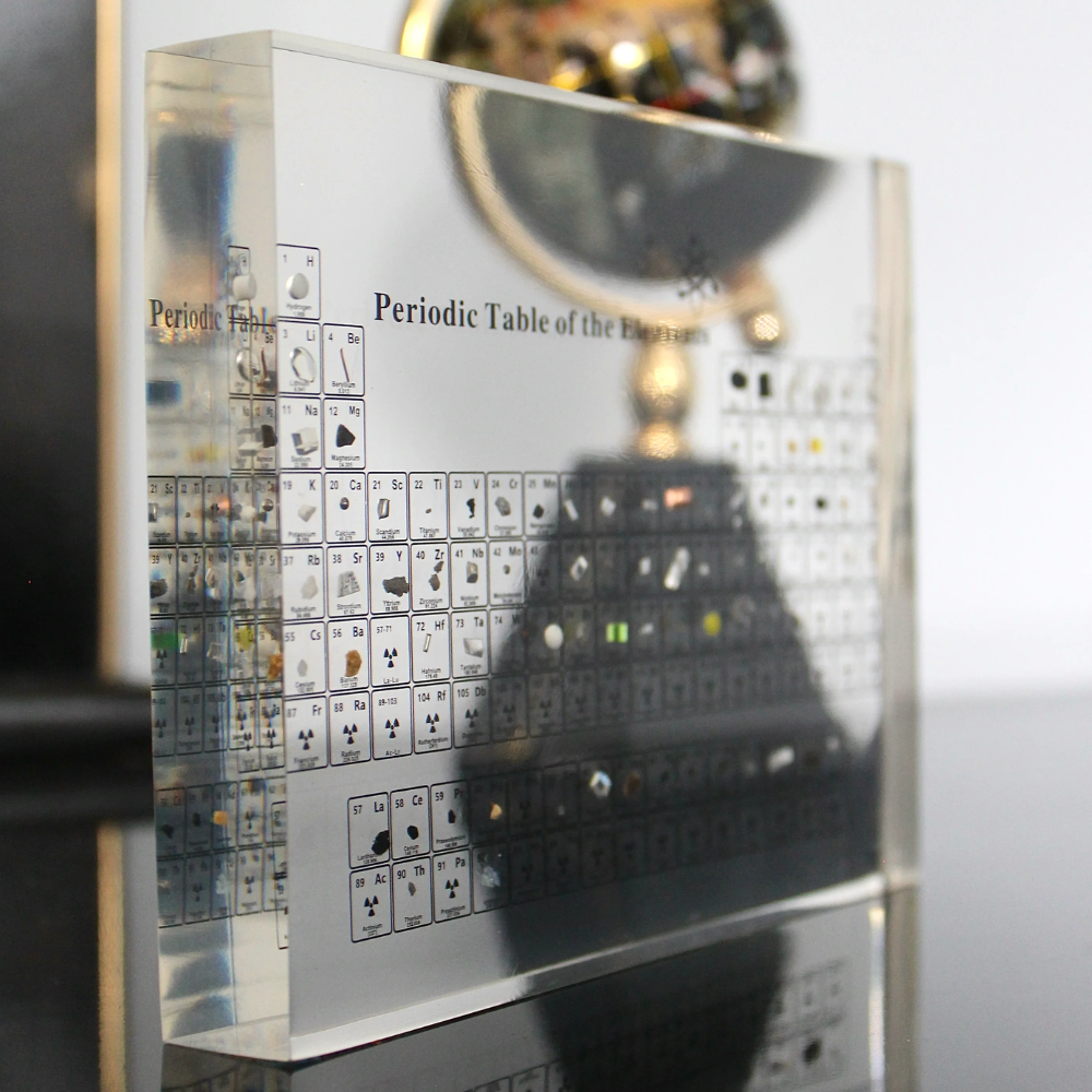 Elementa – Illuminated Periodic Table with Real Elements