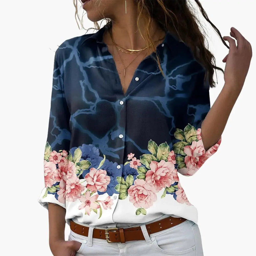 Women's Top – Floral Print, Summer & Casual