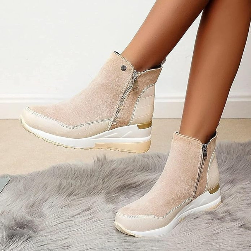 Orthopedic Leather Women's Ankle Boots – Emma