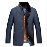 Michele Men's Winter Jacket with Stand-Up Collar - Stylish & Warm Outerwear for Cold Weather