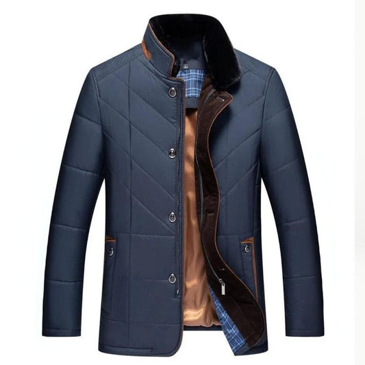 Michele Men's Winter Jacket with Stand-Up Collar - Stylish & Warm Outerwear for Cold Weather