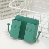 Wall-Mount Phone Charging Holder – Self-Adhesive, Cable Slot & 4 Colors