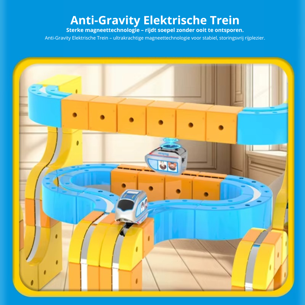 Magnetic Anti-Gravity Train Set – DIY Build, Electric Locomotive & 12-68 Piece Options