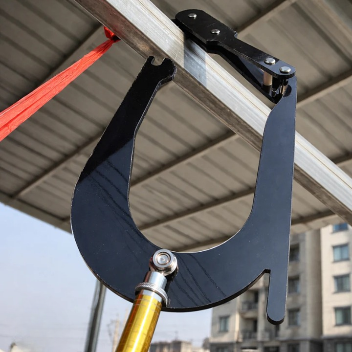 Outdoor Rope Threader Clamp – ABS Plastic, 8 cm & Universal Rope Fit