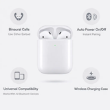 BowLift | 2nd Generation Wireless Earbuds with Charging Case - Affordable Bluetooth Earphones for iPhone