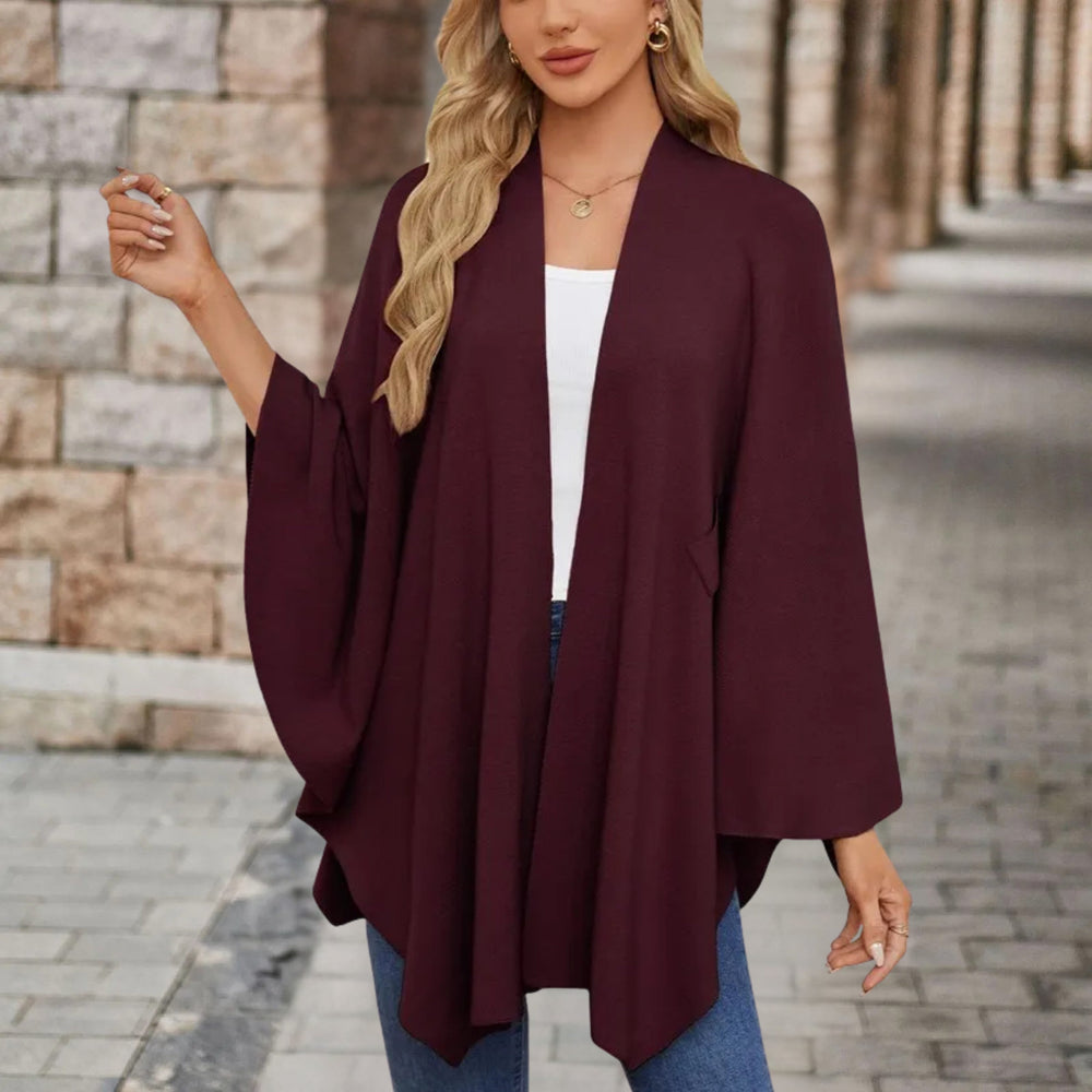 Enhanced Product Title: "Lia™ Stylish Schicker Poncho - Trendy Women's Outerwear for All Seasons" 

This title includes keywords that potential customers might search for, such as "stylish," "trendy," and "women's outerwear," while still highlighting the