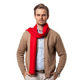 Decotic – Red Cashmere Scarf, Soft & Warm