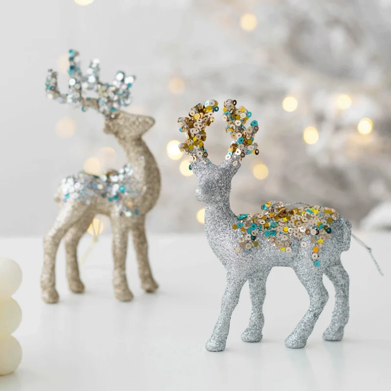 Sparkling Deer Ornament – Luxury Christmas Reindeer Decoration