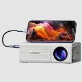 Portable Mini Projector – 3000 Lumens, HDMI & USB Compatible