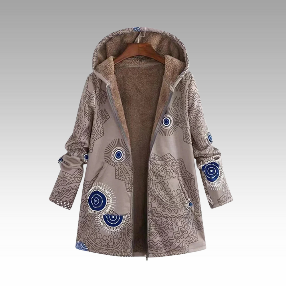 Enhanced Product Title: Cozeva™ Boho-Inspired Winter Jacket - Stylish & Cozy Outerwear for Cold Weather 

This title includes relevant keywords while emphasizing style and comfort, making it more appealing for Google Shopping searches.