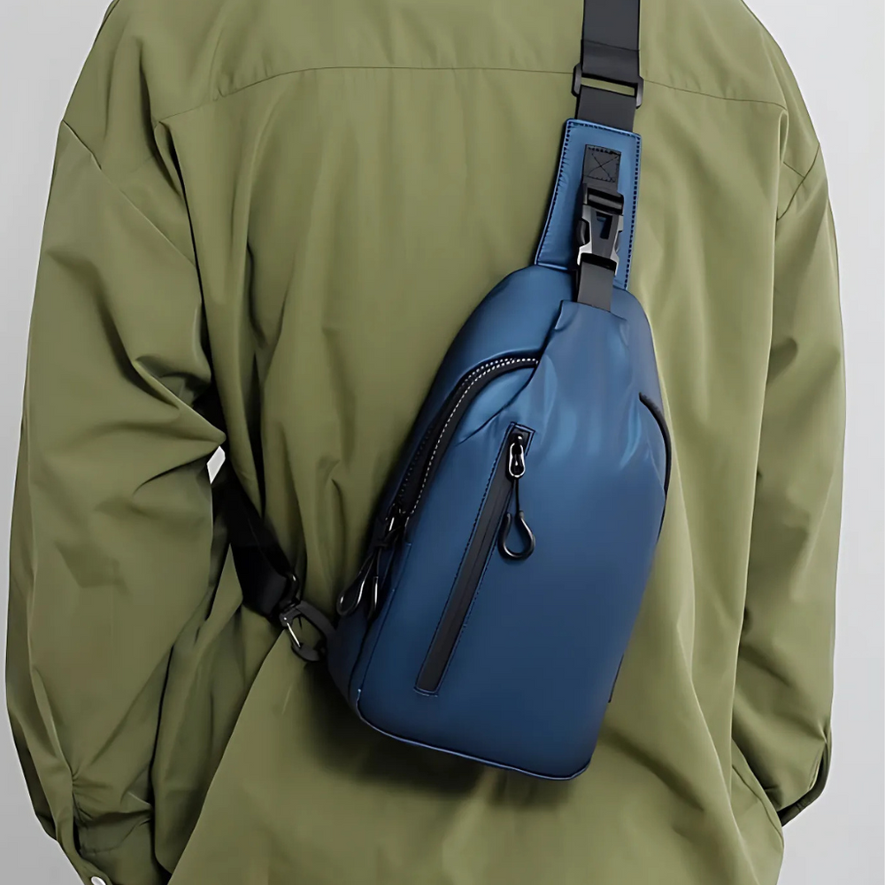 Unisex Anti-Theft Crossbody Bag – Waterproof Polyester, Hidden Pockets & Adjustable Strap