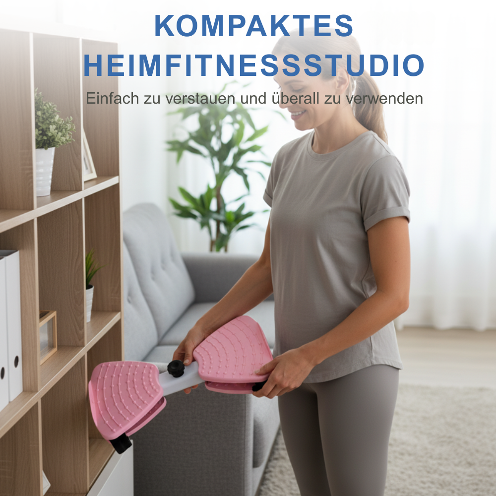 Stepper mit Widerstandsbändern für Ganzkörpertraining