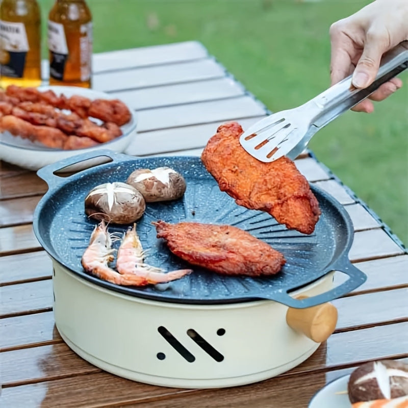 Optimized Product Title: **Tragbarer 28 cm Holzkohlegrill mit Holzgriffen – Ideal für Camping, Picknick & Garten** 

This title includes relevant keywords and highlights the product's features and potential uses, making it more appealing for Google Shoppi