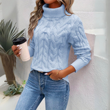 Enhanced Product Title: "Charlotte Women's Cozy Knitted Turtleneck Sweater - Stylish & Warm Pullover for Fall/Winter" 

This title includes relevant keywords for better visibility while clearly describing the product's features and benefits.
