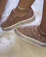 Sienna – Women's Platform Glitter Sneakers