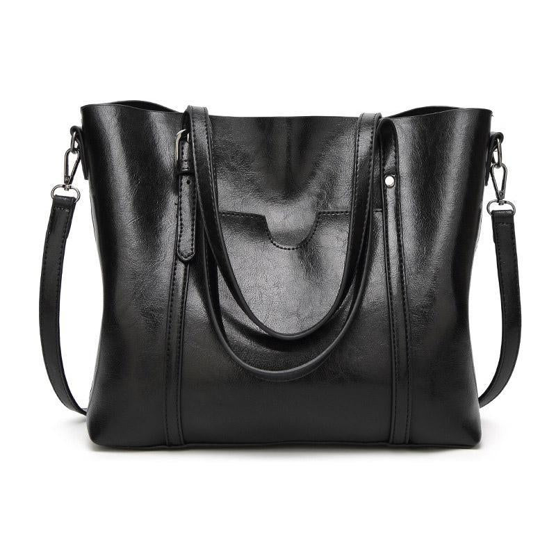 Women's Leather Handbag – Large Capacity, Adjustable Strap & 30×12×26cm PU Leather