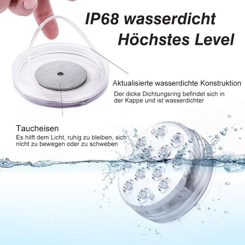 Submersible LED Pool Light – 16 Colors, IP68 Waterproof & Remote Control