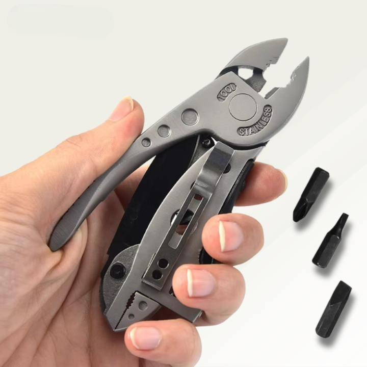 9-in-1 Multitool – Stainless Steel, 440C Blade & Foldable 12.2 cm