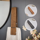 Optimized Product Title: "Holz Handtuchhalter mit Klammer – Stilvoller und Funktionaler Handtuchhalter aus Holz für Küche und Bad" 

This title includes relevant keywords while providing a clearer description of the product's use and appeal.