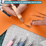 Präzisions-Schneide-Stift mit 360° Drehklinge – 6er Set für präzises Schneiden und Basteln