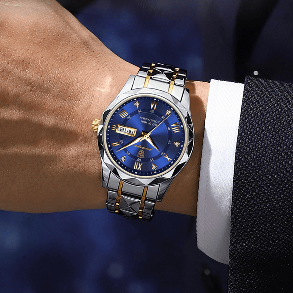 LumiSteel – Stylish Men's Stainless Steel Watch