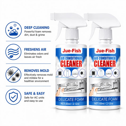 Air Conditioner Foam Cleaner Spray – 2-Bottle Pack, Deep Cleaning Formula