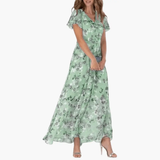 Women's Maxi Dress – Floral Print, Lightweight Fabric & Airy Summer Style