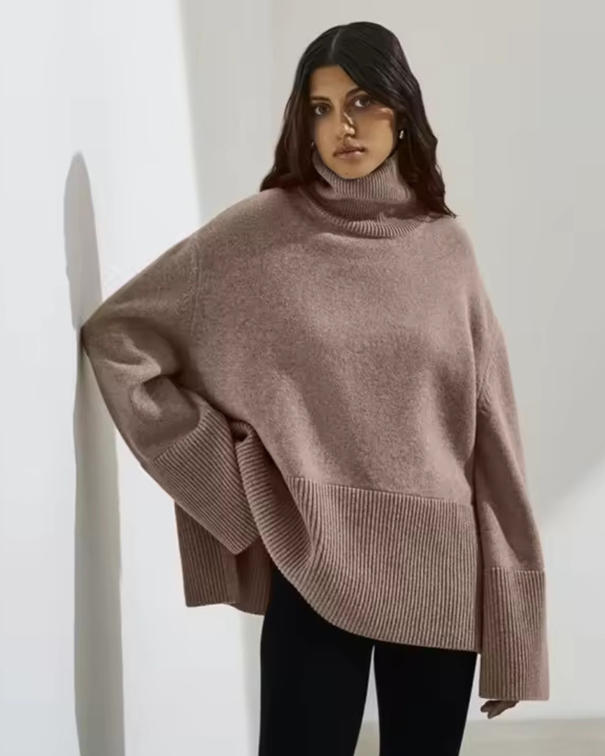 Enhanced Product Title: "Emma Women's Cozy Turtleneck Sweater - Stylish & Comfortable Roll Neck Pullover for Fall/Winter Fashion" 

This title includes relevant keywords and phrases that can help improve visibility and attract potential buyers on Google S