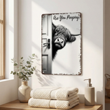 Optimized Product Title: "Witziges Metall Badezimmerschild – Humorvolles Deko-Element für Ihr Bad" 

This title includes relevant keywords while maintaining clarity and appeal for potential buyers.