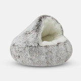 Optimized Product Title: "Gemütliche Haustierhöhle mit Kapuze – Ideal für Hunde und Katzen als Rückzugsort" 

This title includes relevant keywords while maintaining clarity and appeal for potential buyers.