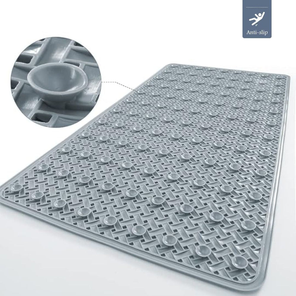 Non-Slip Bathtub Mat with Suction Cups – Quick Drying Non Skid Bath Mat for Safety, Ideal Non Slip Shower Mat for Elderly